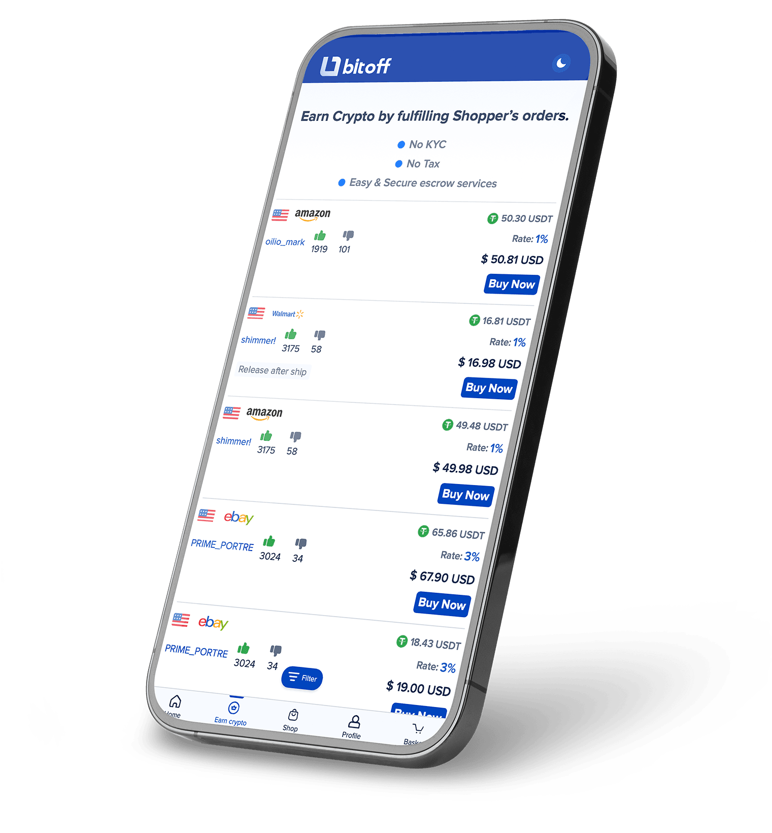 Bitoff Mobile App